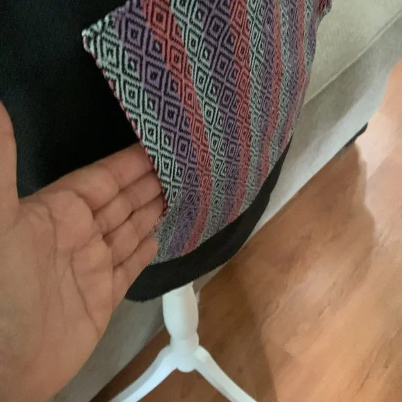 NWOT  XL Unique black Mexican “Baja” style women’s pullover Jacket. - Picture 3 of 6